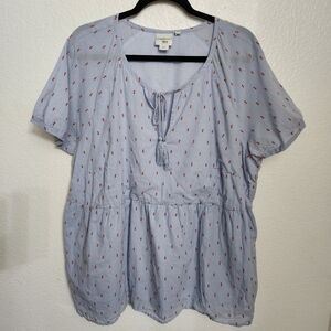 Junarose Embroidered Tie Top Women's Size 18